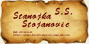 Stanojka Stojanović vizit kartica